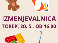 Vabilo na izmenjevalnico iger, igrač in športnih rekvizitov